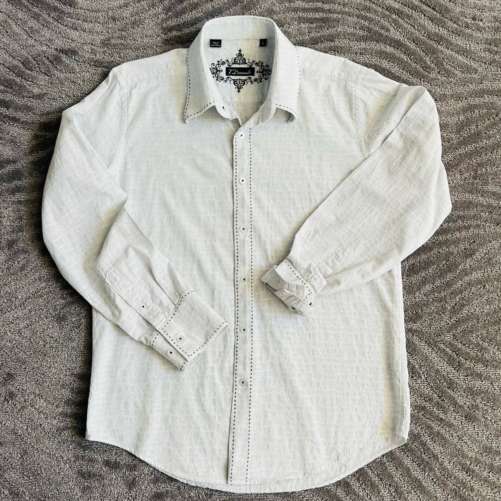 7 Diamonds Men’s Dress Shirt Size L
